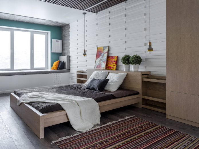 Bed bij de muur