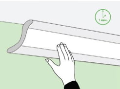 Plinten monteren op een spanplafond