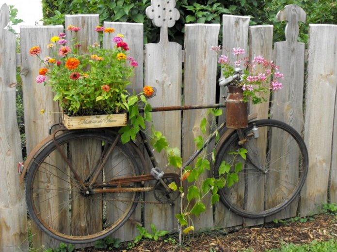 Fiets op een hek