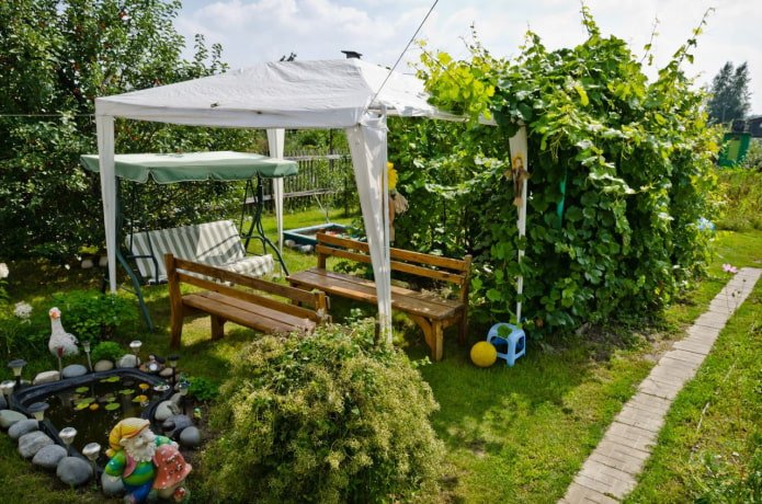 Geprefabriceerde plastic tent