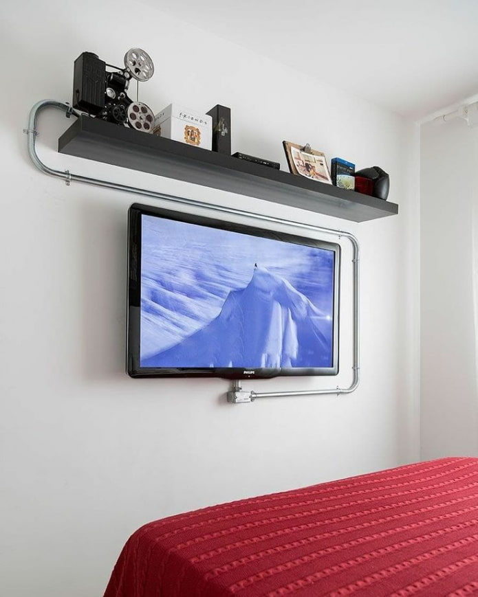 decoratie van de draden van de tv