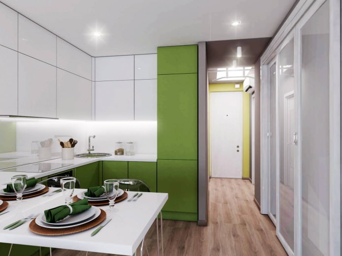 keuken-woonkamerontwerp 18,62 m?.