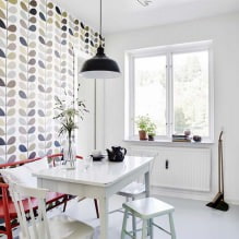 Hoe kies je behang voor een kleine keuken? keukens?-2