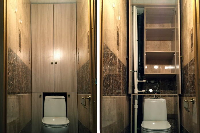 een kast in een toilet uit het Chroesjtsjov-tijdperk