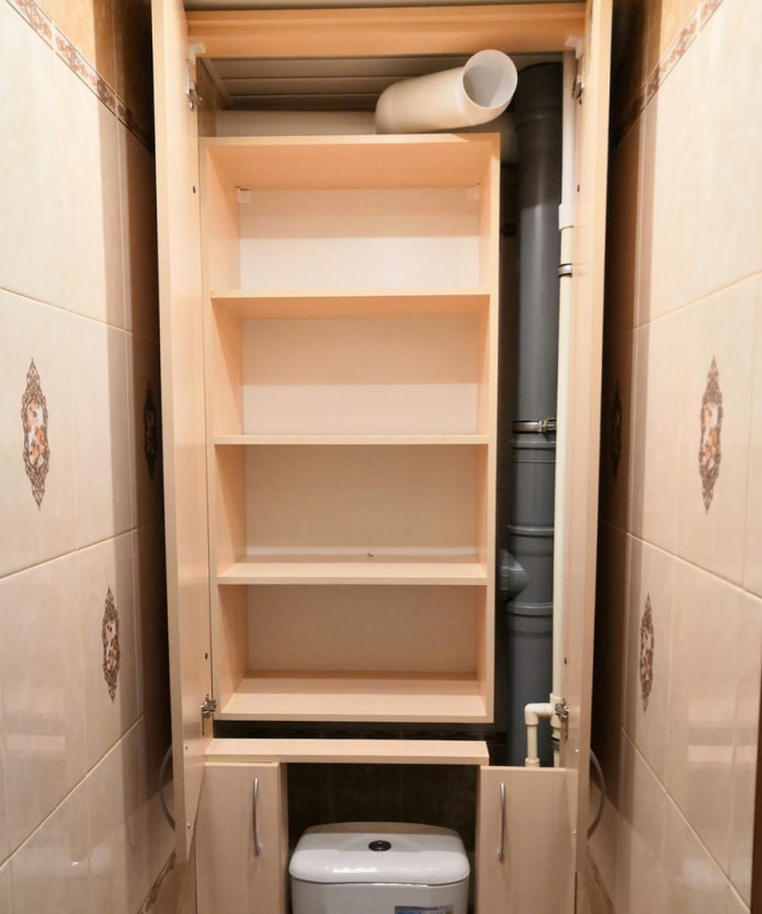 Binnenkant van de kast