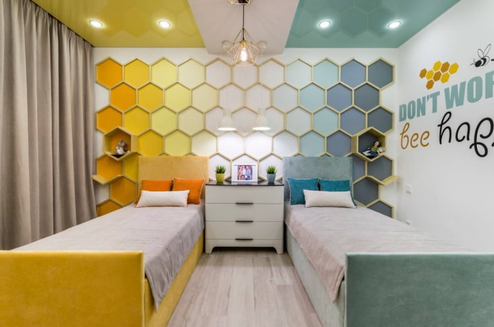 spanplafond in de kinderkamer
