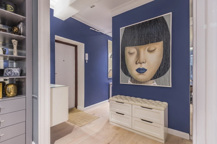 ingelijst schilderij in de hal interieur