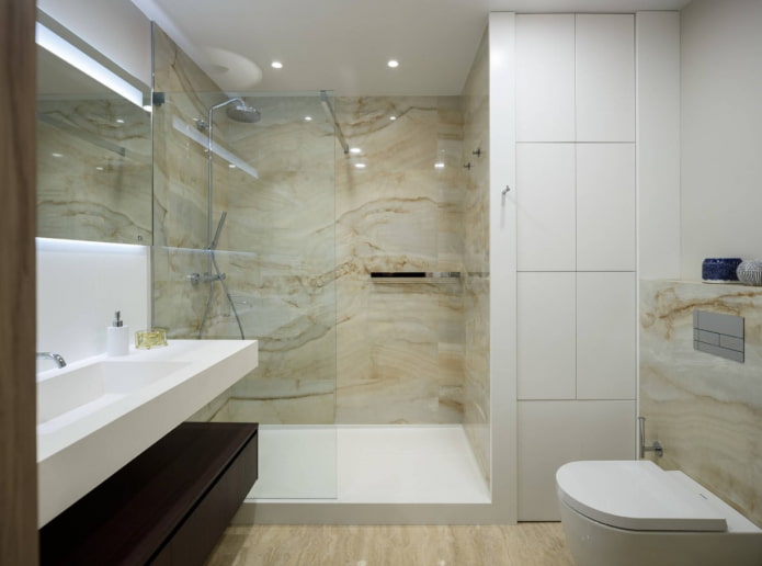 badkamer vloer- en wandafwerking