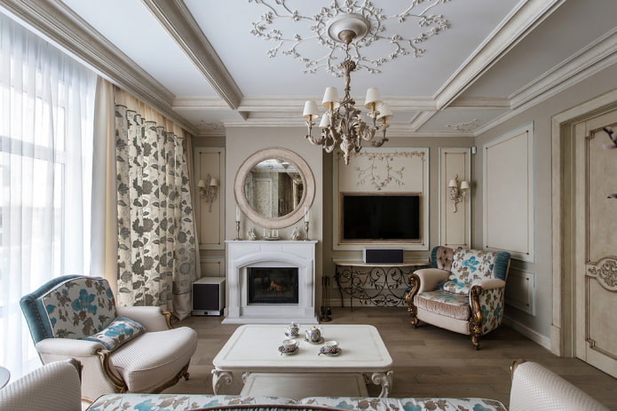 coffered structure in a classic style