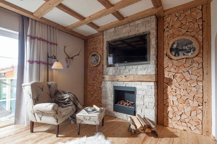 cassetteconstructie in chaletstijl