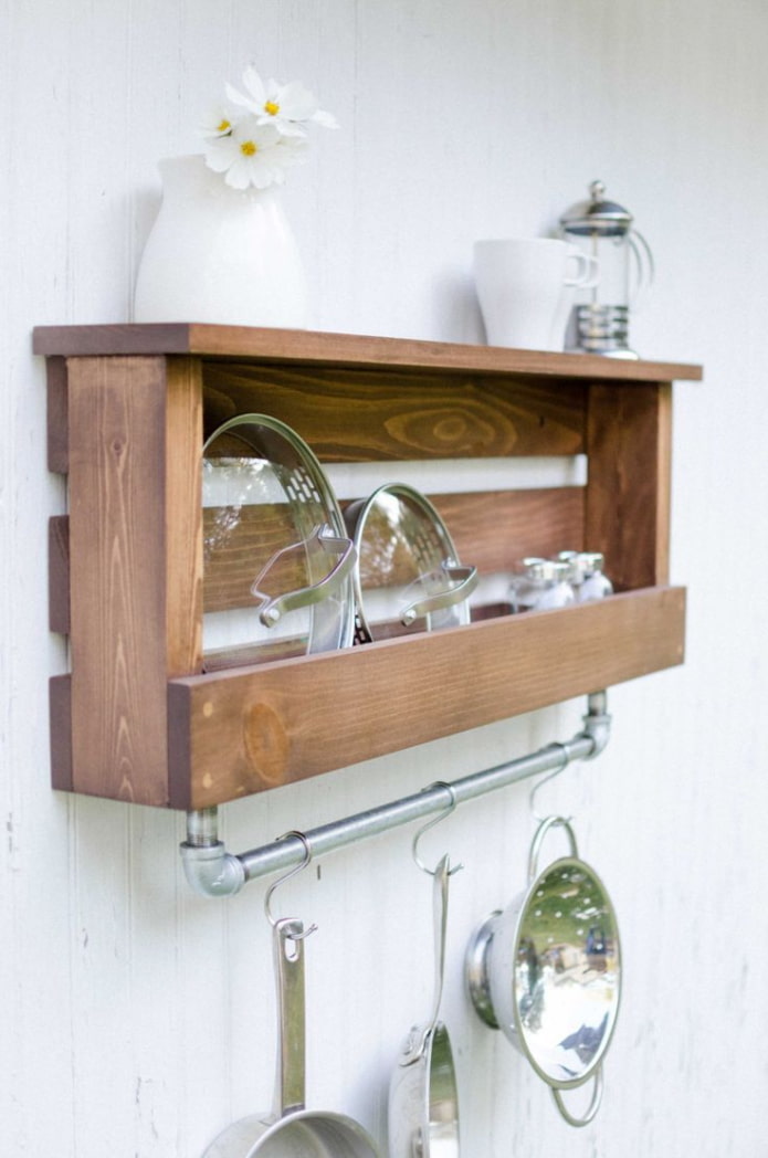 Houten plank voor de keuken