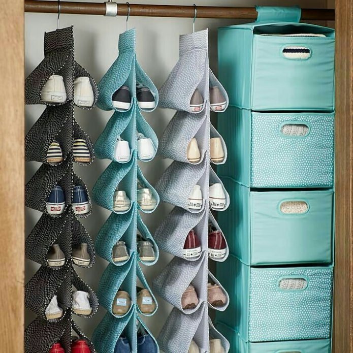 textielorganizers in de kast