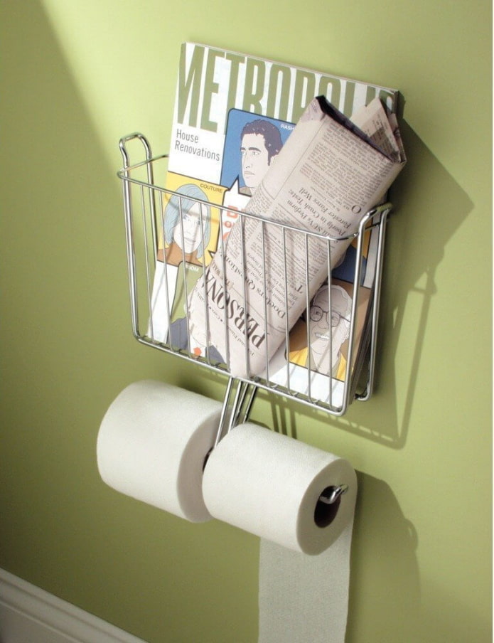 Tijdschriften- en toiletrolhouder
