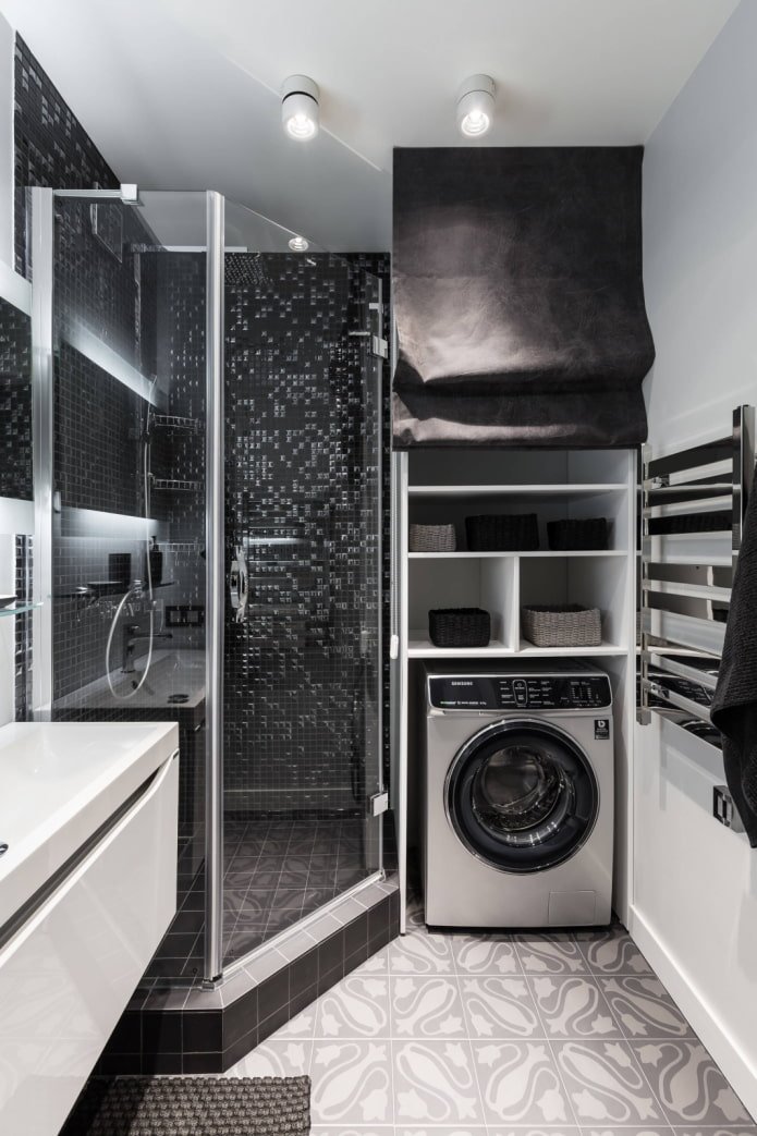 kast in de badkamer