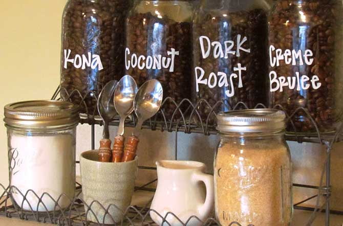 koffie in potten