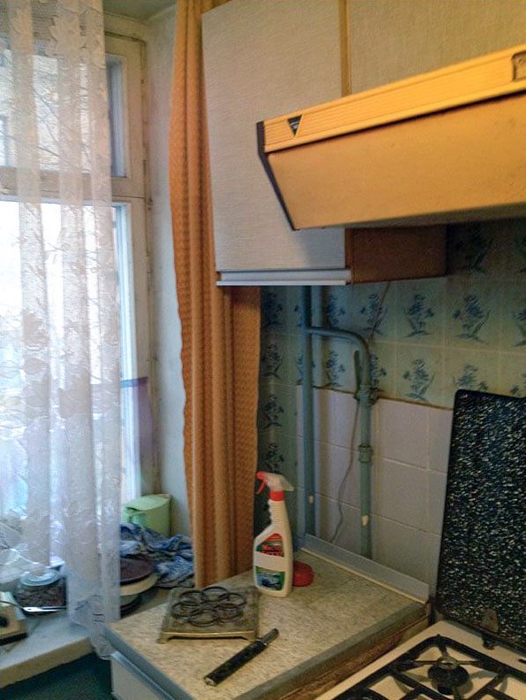 Keuken voor de renovatie