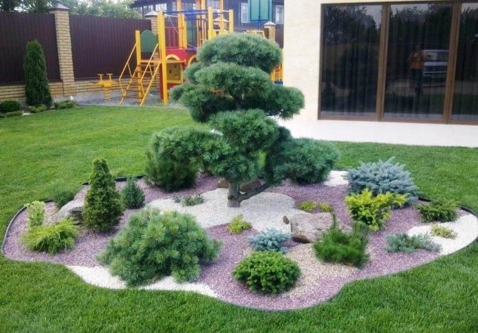 groen eiland met den