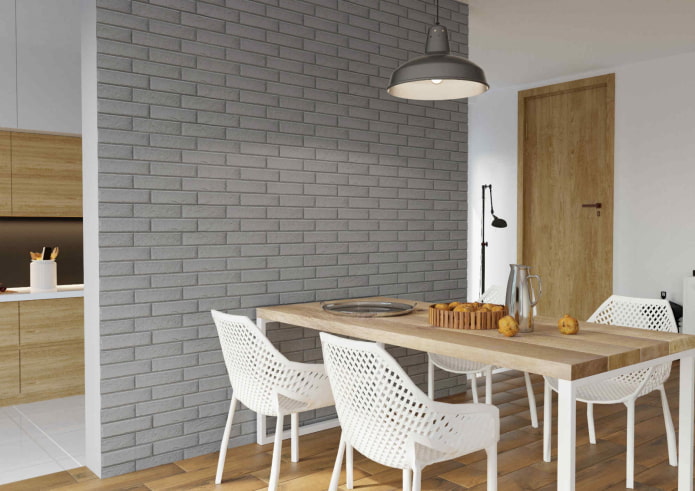 metselwerk in het keukeninterieur