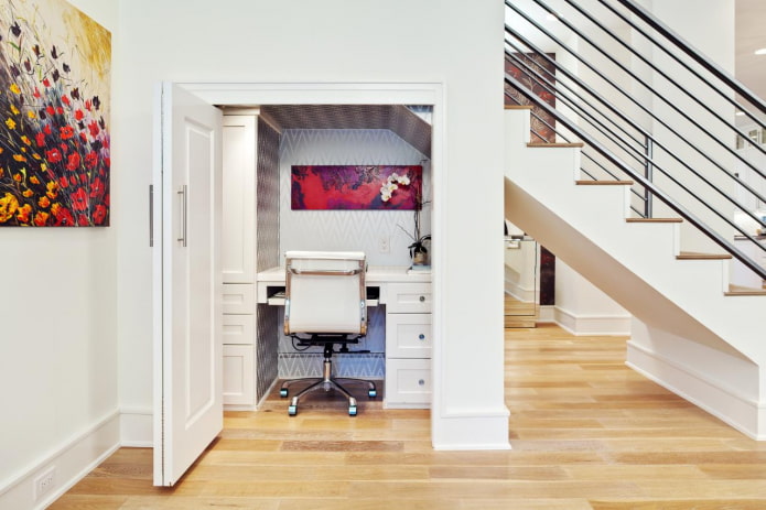 pantry-ontwerp met een werkgedeelte