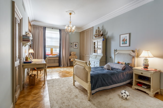 kinderkamer in een klassieke stijl