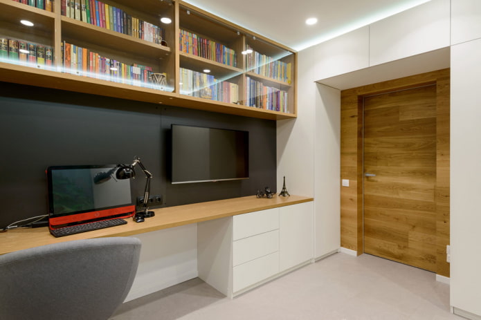 boekenplankontwerp in het interieur