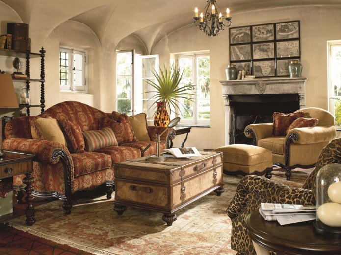 kist in het interieur