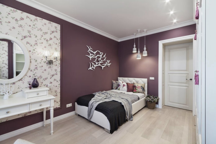 kleurenschema van een slaapkamer voor een tienermeisje