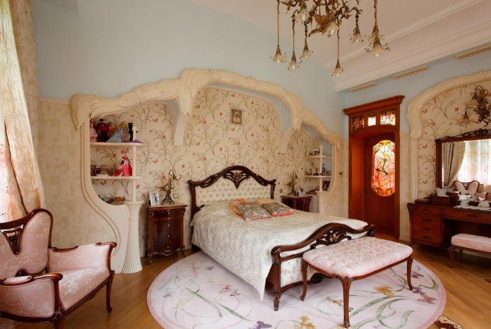 slaapkamer voor een tienermeisje in een moderne stijl