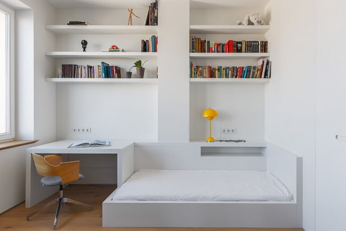 tienerkamer in minimalistische stijl