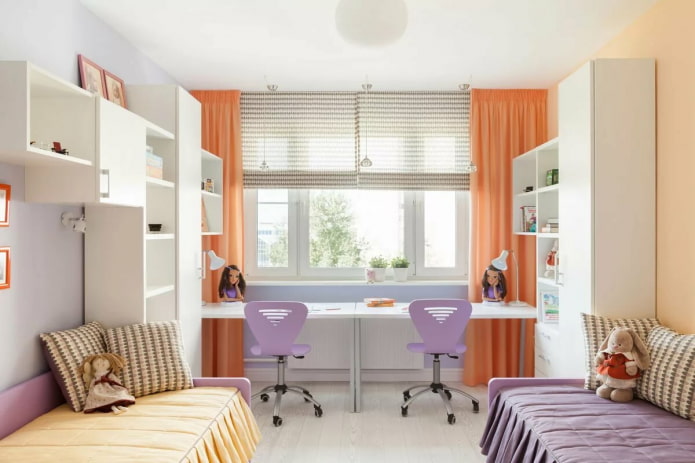kinderkamer voor twee meisjes