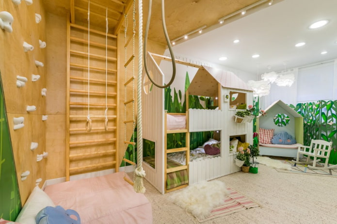 ontwerp van een slaapkamer voor twee meisjes