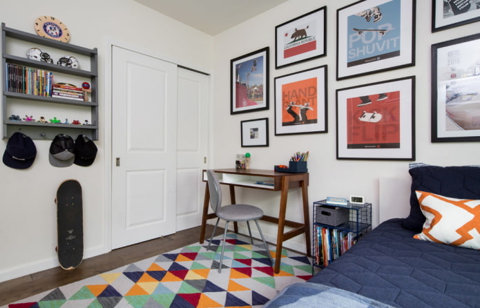 een slaapkamer inrichten voor een tienerjongen