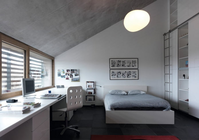kleurenschema van een slaapkamer voor een tienerjongen