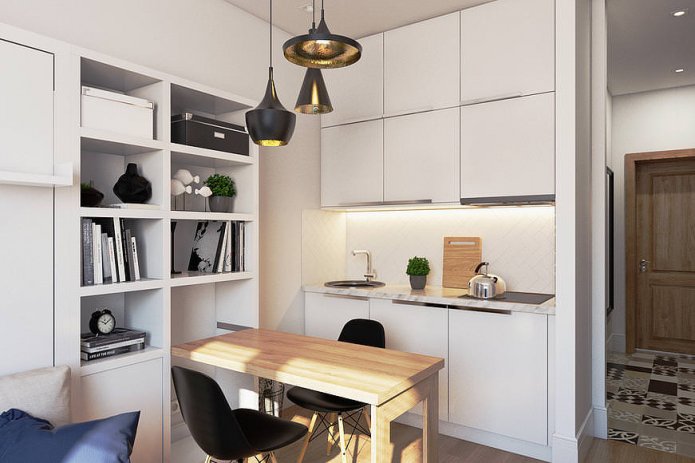studio 18 m? in een moderne stijl