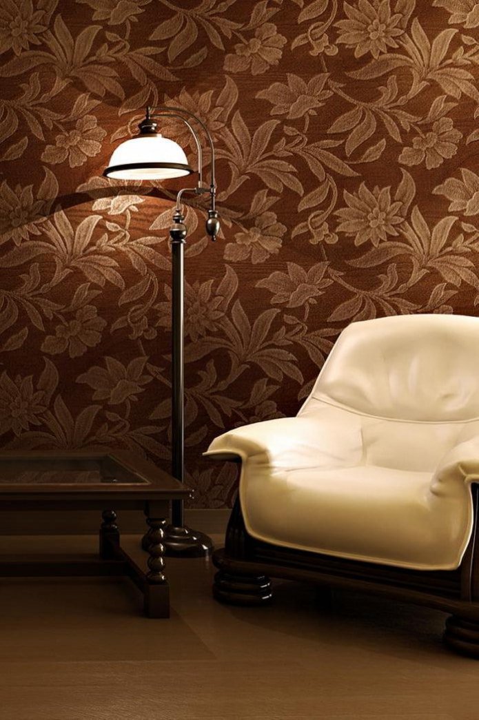 behang met bloemen