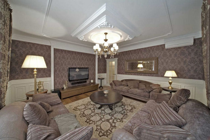 woonkamer in een klassieke stijl