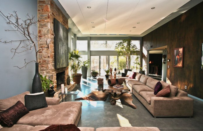 woonkamer in ecostijl