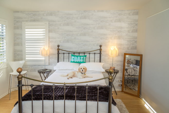gesmede anderhalf bed in het interieur