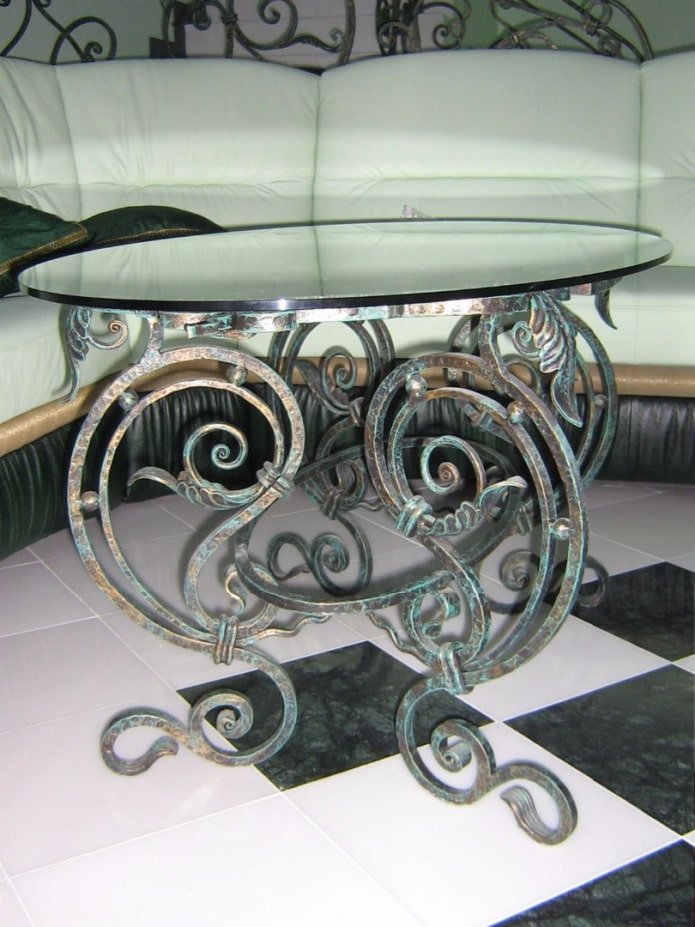 voorwerpen van gesmeed antiek aan de binnenkant