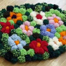 Hoe maak je een vloerkleed van pompons?-1