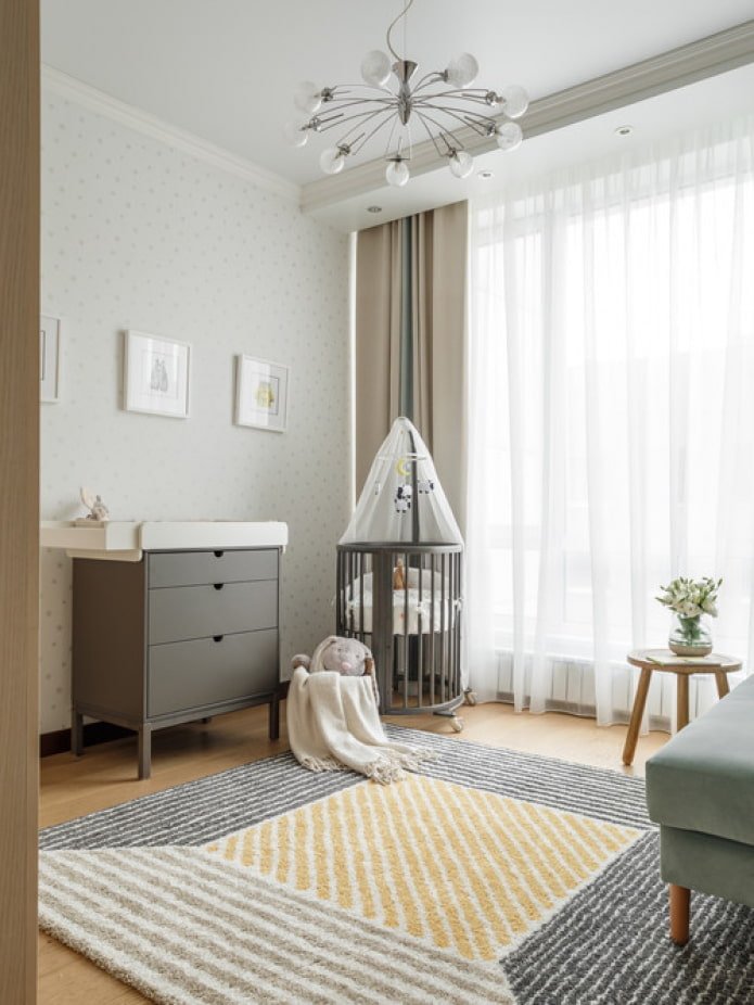 neutraal tapijt in de kinderkamer