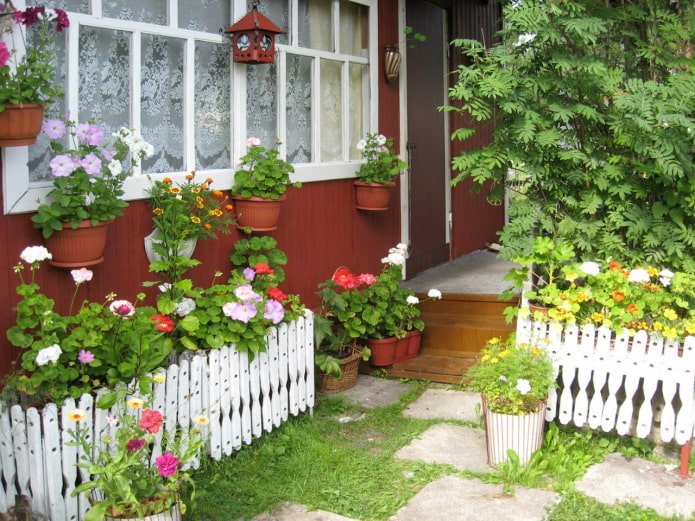 Veranda in de tuin