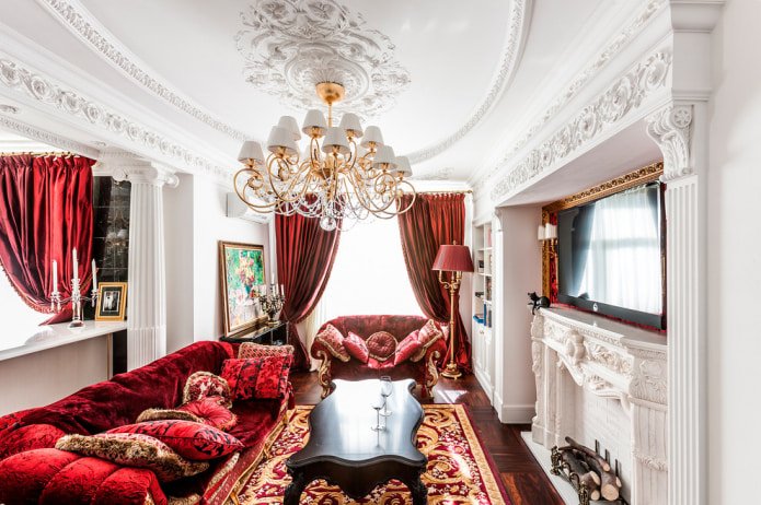 woonkamer in klassieke stijl