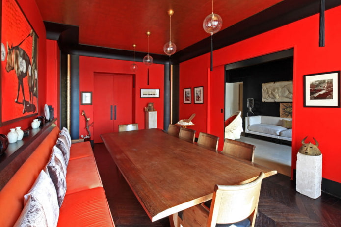 mat plafond in de eetkamer