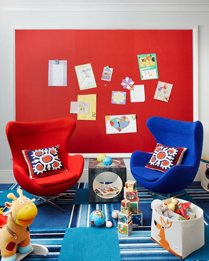 rood en blauw kinderkamer