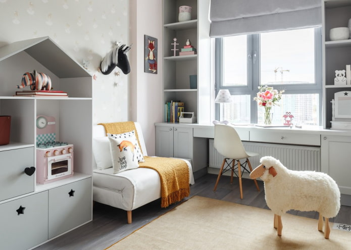 opklapbare fauteuil in Scandinavische stijl