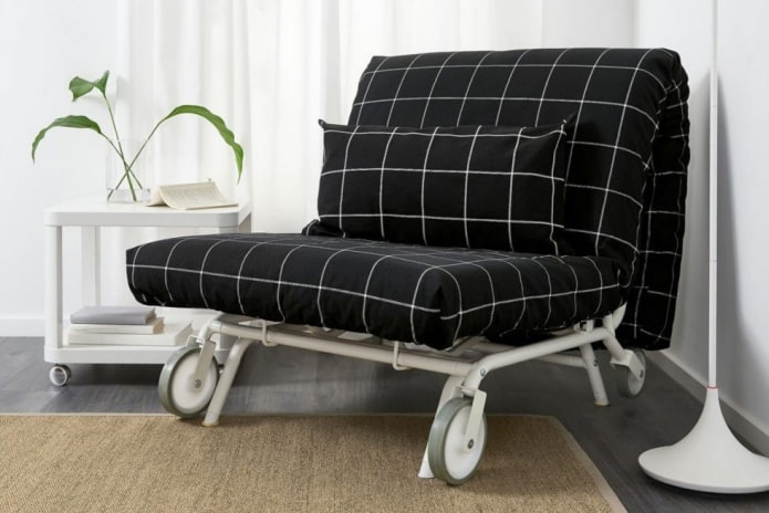 vouwstoel in het interieur