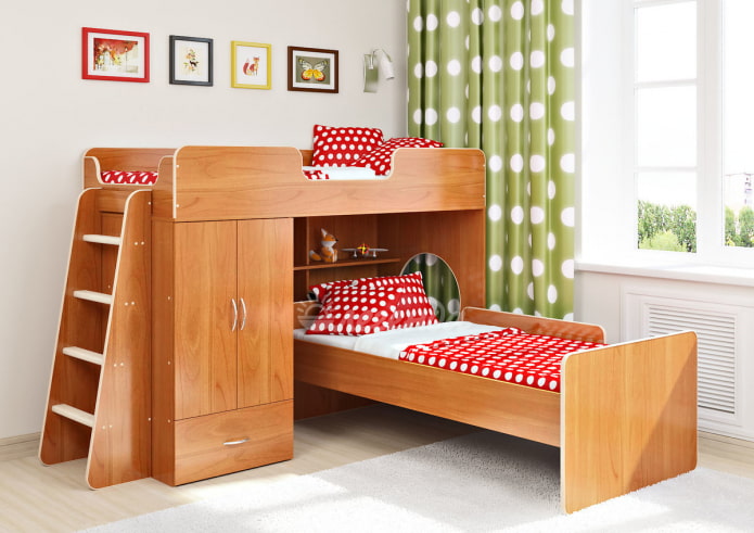 hoekmeubelen in de kinderkamer