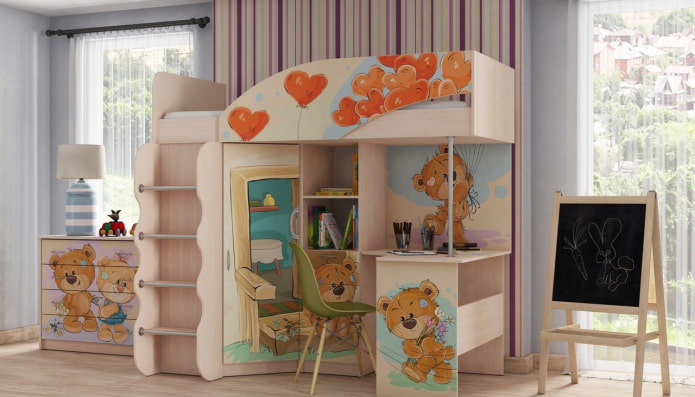 bed met patroon