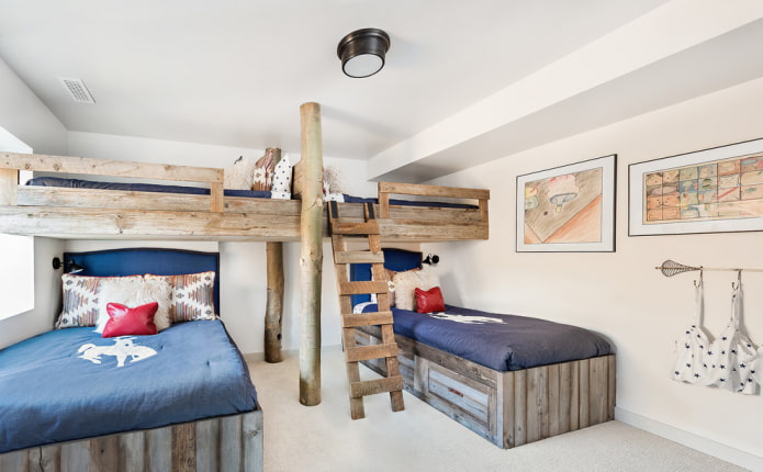 hout in het interieur